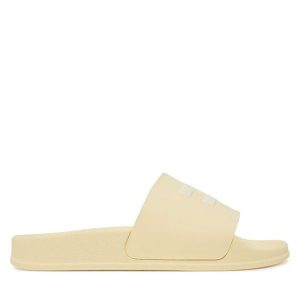Klapki Elisabetta Franchi. Żółte kalosze Elisabetta Franchi, bez wzorów, bez obcasa. Za 229,99 zł.