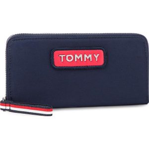 Duży Portfel Damski TOMMY HILFIGER - Varsity Nylon Lrg Za Wallet AW0AW06141 901. Portfele marki TOMMY HILFIGER. W wyprzedaży za 239,00 zł.