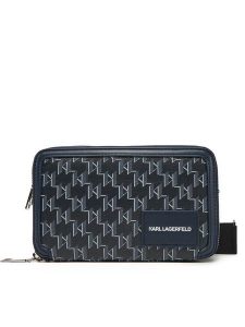 KARL LAGERFELD Torebka A1W30185 Granatowy. Niebieskie listonoszki KARL LAGERFELD, bez wzorów, ze skóry, bez dodatków. Za 519,99 zł.