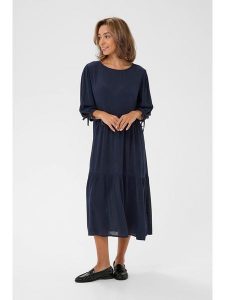 Cream Sukienka w kolorze granatowym rozmiar: 38. Niebieskie sukienki Cream, bez wzorów, z wiskozy, bez kołnierzyka, bez ramiączek, maxi. Za 126,99 zł.