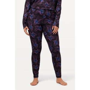 Damskie Legginsy funkcyjne fale szybkoschnęce. Czarne legginsy Ulla Popken, bez wzorów, z elastanu. Za 225,99 zł.