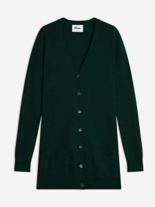 Just Cashmere Kaszmirowy kardigan w kolorze ciemnozielonym rozmiar: XL. Zielone kardigany Just Cashmere, z kaszmiru. Za 426,99 zł.