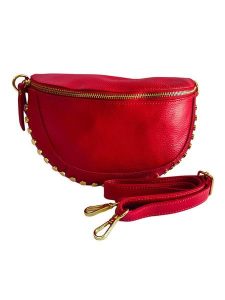Florence Bags Skórzana saszetka "Starly" w kolorze czerwonym - 25 x 16 x 8 cm rozmiar: onesize. Czerwone nerki i saszetki Florence Bags, bez wzorów, z materiału. Za 136,13 zł.