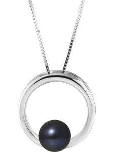 Pearl Addict Srebrny naszyjnik z perłą w kolorze tahiti - dł. 42 cm rozmiar: onesize. Niebieskie naszyjniki Pearl Addict, z perłą, srebrne. Za 208,99 zł.