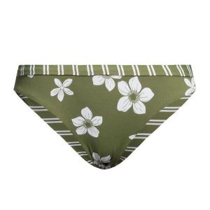 Dół od stroju kąpielowego ROXY Retro Revo Moderate. Zielone bikini Roxy, bez wzorów. Za 89,99 zł.