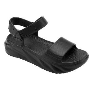 Sandały damskie Holster CloudNine. Czarne sandały HOLSTER, bez wzorów, bez obcasa, bez zapięcia. Za 289,00 zł.