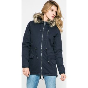 Only - Parka Macy. Szare kurtki marki ONLY, l, z bawełny, z kapturem. W wyprzedaży za 179,90 zł.
