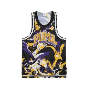 Tank top Puma Rival Rage AOP. Topy Puma, bez wzorów, z materiału, sportowe, bez kołnierzyka, bez ramiączek. Za 141,50 zł.