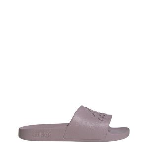 Klapki basenowe dla dorosłych Adidas Adilette Aqua. Czerwone klapki ADIDAS, bez wzorów, bez obcasa. Za 89,99 zł.