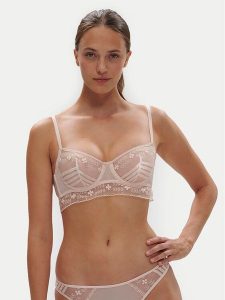 Simone Pérèle Biustonosz balkonetka Marthe 16Z330 Beżowy. Brązowe biustonosze Simone Pérèle, bez wzorów, z syntetyku. Za 219,99 zł.