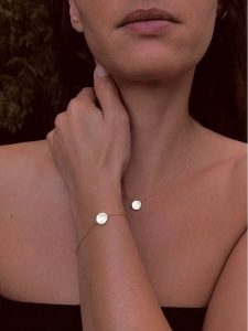 OR Carats Złoty naszyjnik z elementem ozdobnym - dł. 40 cm rozmiar: onesize. Żółte naszyjniki OR Carats, z perłą, złote. Za 1 000,99 zł.