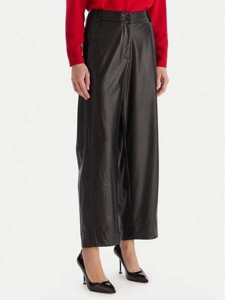 ACCESS FASHION Spodnie z imitacji skóry 54-5132-188 Czarny Regular Fit. Czarne kombinezony ACCESS FASHION, s, bez wzorów, ze skóry, wizytowe, bez kołnierzyka, bez ramiączek. Za 479,99 zł.