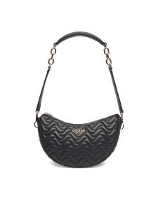 Guess Torebka Melisandra HWQG96 53180 Czarny. Czarne torebki klasyczne Guess, z aplikacjami, ze skóry, bez dodatków. Za 469,99 zł.
