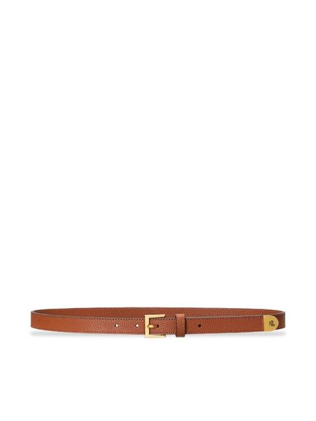 Lauren Ralph Lauren Pasek Damski 412912036001 Brązowy. Brązowe paski Lauren Ralph Lauren, bez wzorów, ze skóry. Za 349,99 zł.