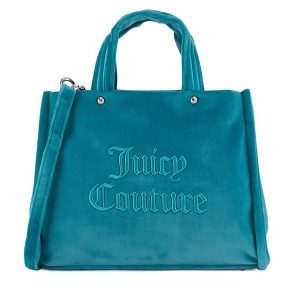 Torebka Juicy Couture. Niebieskie torebki klasyczne Juicy Couture, bez wzorów, bez dodatków. Za 349,99 zł.