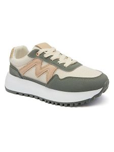 Sixth Sens Sneakersy w kolorze oliwkowo-kremowym rozmiar: 38. Brązowe trampki Sixth Sens, bez wzorów, bez zapięcia. Za 122,96 zł.
