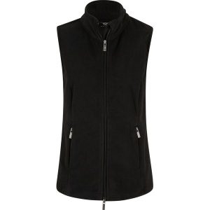 Kamizelka rozpinana z polaru z kieszeniami. Czarne kamizelki bonprix, bez wzorów, z polaru, bez kołnierzyka, bez ramiączek, bez kaptura. Za 82,99 zł.