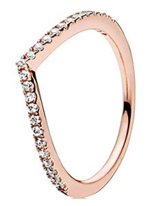 Pandora Pozłacany pierścionek z cyrkoniami rozmiar: 56. Żółte pierścionki Pandora, z cyrkonią, pozłacane. Za 217,99 zł.