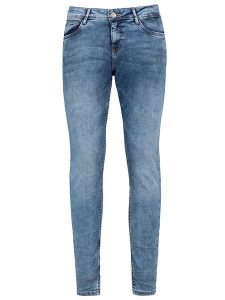 Sublevel Dżinsy - Skinny fit - w kolorze niebieskim rozmiar: S. Niebieskie jeansy Sublevel, z aplikacjami, ze skóry. Za 57,06 zł.