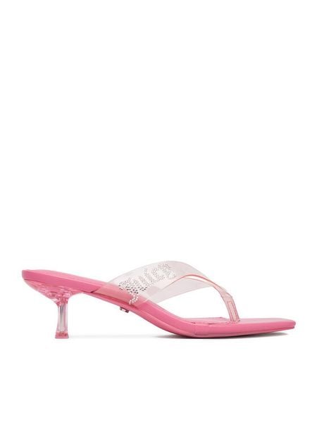 Juicy Couture Japonki EO-259-130-01 Różowy. Czerwone klapki Juicy Couture, bez wzorów, z syntetyku, bez obcasa. Za 134,99 zł.