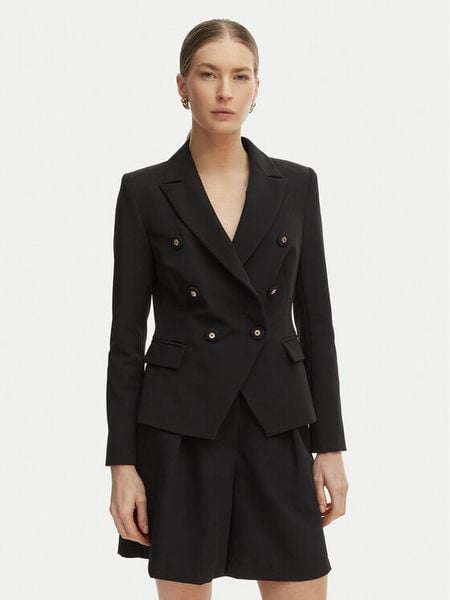 Rinascimento Marynarka CFC0127894003 Czarny Slim Fit. Czarne marynarki i żakiety Rinascimento, m, bez wzorów, z syntetyku. Za 493,99 zł.