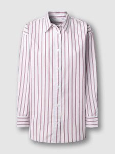 Pepe Jeans Koszula "Lenoir" w kolorze czerwono-białym rozmiar: XS. Białe koszule Pepe Jeans, xs, bez wzorów, z bawełny, bez kołnierzyka, bez ramiączek. Za 195,99 zł.