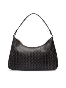 Calvin Klein Torebka Emblem Aop Small Shoulder Bag LV04F3889G Czarny. Czarne torebki klasyczne Calvin Klein, bez wzorów, ze skóry, bez dodatków. Za 409,99 zł.