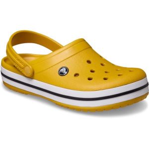 Crocs Damskie Buty Chodaki Klapki Crocband 11016 Clog. Białe klapki Crocs, bez wzorów, z materiału, bez obcasa. Za 289,99 zł.
