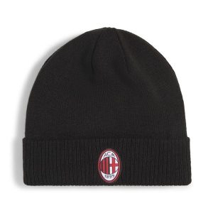 Czapka AC Milan ftblEssentials PUMA. Czarne czapki Puma, bez wzorów, z dzianiny. Za 109,00 zł.