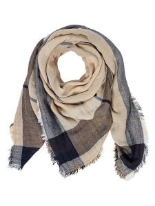 Camel Active Szal w kolorze granatowo-beżowym - 120 x 120 cm rozmiar: onesize. Brązowe szaliki Camel Active, bez wzorów, z bawełny. Za 114,95 zł.