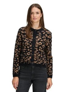 BETTY & CO Kardigan w kolorze czarno-jasnobrązowym rozmiar: 42. Brązowe kardigany Betty & Co. Za 129,95 zł.