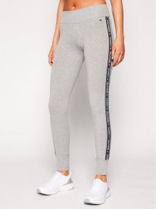 Tommy Hilfiger Legginsy UW0UW00563 Szary Slim Fit. Szare legginsy TOMMY HILFIGER, bez wzorów, z bawełny. Za 149,99 zł.