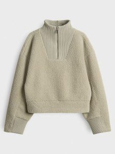 OPUS Bluza polarowa "Gick" w kolorze zielonym rozmiar: 40. Zielone bluzy Opus, bez wzorów, z materiału, bez kaptura. Za 173,99 zł.