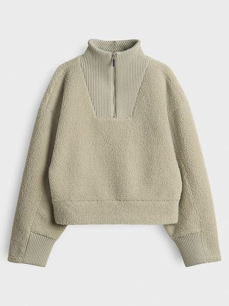 OPUS Bluza polarowa "Gick" w kolorze zielonym rozmiar: 38. Zielone bluzy Opus, bez wzorów, z materiału, bez kaptura. Za 185,32 zł.