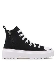Converse Trampki Chuck Taylor All Star Lugged Lift Hi A03011C Czarny. Czarne trampki Converse, bez wzorów, z materiału, bez zapięcia. Za 209,99 zł.