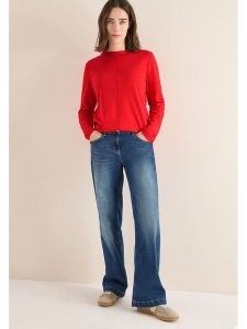 Cecil Koszulka w kolorze pomarańczowym rozmiar: L. Pomarańczowe bluzki Cecil, l, bez wzorów, z bawełny, bez kołnierzyka, bez ramiączek. Za 122,09 zł.