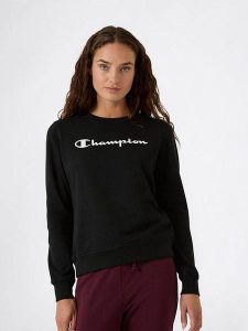 Champion Bluza w kolorze czarnym rozmiar: XS. Czarne bluzy Champion, xs, bez wzorów, z bawełny, bez kaptura. Za 110,04 zł.