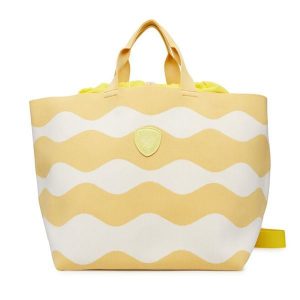 Torebka Blauer. Żółte shopper bag Blauer, bez wzorów, bez dodatków. Za 379,99 zł.