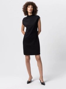 Les Lunes Sukienka "Zaharaa" w kolorze czarnym rozmiar: L. Czarne sukienki Les Lunes, na co dzień, l, bez wzorów, bez kołnierzyka, bez ramiączek, mini, proste. Za 173,99 zł.