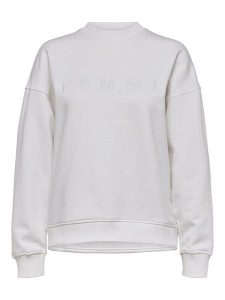 SELECTED FEMME Bluza "Joelle" w kolorze białym rozmiar: XL. Białe bluzy Selected Femme, xl, bez wzorów, z bawełny, bez kaptura. Za 74,63 zł.
