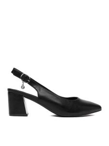 Lasocki Czółenka CEO-HMS3022-3 Czarny. Czarne czółenka Lasocki, bez wzorów, z materiału, bez obcasa, bez zapięcia. Za 179,99 zł.