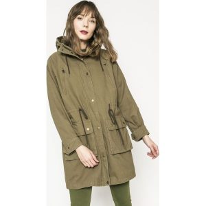 Medicine - Parka Girl Power. Brązowe kurtki marki MEDICINE, l, z bawełny, z kapturem. W wyprzedaży za 99,90 zł.