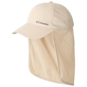 Czapka z daszkiem dla dorosłych Schooner Bank II Cap. Brązowe czapki Columbia, bez wzorów, z materiału, sportowe. Za 93,35 zł.
