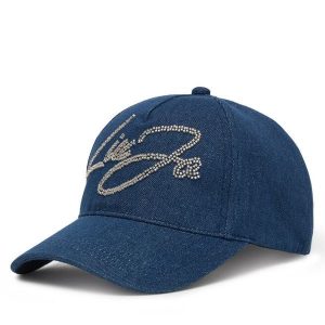 Czapka z daszkiem Liu Jo. Niebieskie czapki Liu Jo, bez wzorów. Za 139,99 zł.