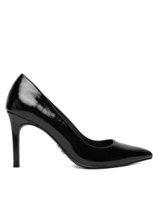 Steve Madden Szpilki Secured SM11004877 Czarny. Czarne szpilki Steve Madden, bez wzorów, ze skóry, bez obcasa. Za 519,99 zł.
