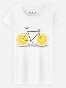 WOOOP Koszulka "Zest" w kolorze białym rozmiar: L. Białe bluzki Wooop, l, bez wzorów, z bawełny, bez kołnierzyka, bez ramiączek. Za 79,03 zł.