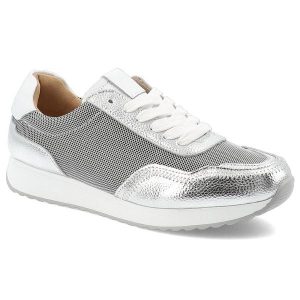 Srebrne Sneakersy S.Barski Eleganckie Obuwie Damskie. Szare sukienki S.BARSKI, na co dzień, s, bez wzorów, eleganckie, bez kołnierzyka, bez ramiączek, dopasowane. Za 186,99 zł.