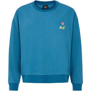 Bluza z długim rękawem damska PROTEST PRTNyle. Niebieskie bluzy Protest, bez wzorów, bez kaptura. Za 259,99 zł.
