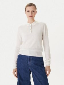 KAOS Sweter RI1KT019 Écru Regular Fit. Swetry klasyczne KAOS, m, z wełny, bez kołnierzyka. Za 589,99 zł.