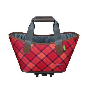 Systemowa torba na zakupy AGNETHA. Czerwone shopper bag RACKTIME, bez wzorów, bez dodatków. Za 339,90 zł.